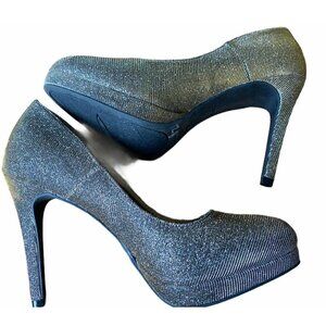Fioni Nights Gold & Silver Sz 8 Platform‎ Pumps